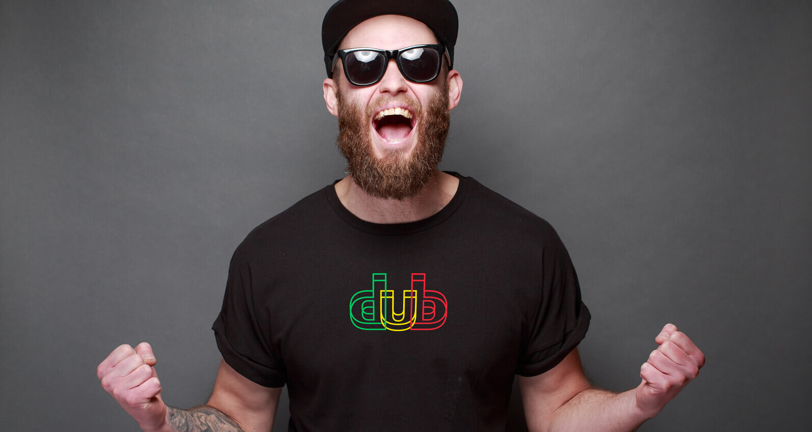 T-shirts inspired by music. Exclusive Dub T-shirt designed by Nick Davis