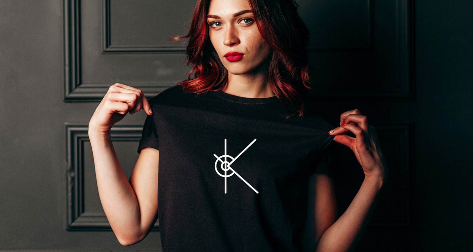 T-shirts inspired by music. K motif T-shirt designed by Nick Davis