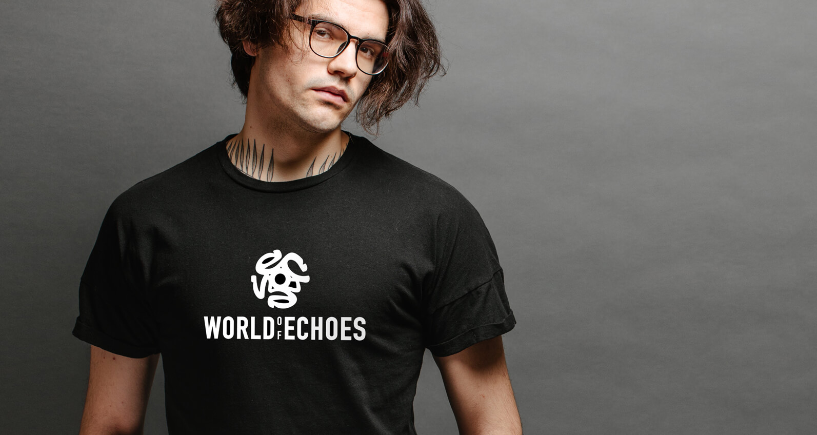T-shirts inspired by music. Exclusive World of Echoes T-shirt designed by Bill Wallsgrove
